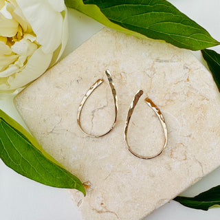 Oval Front & Back Earrings