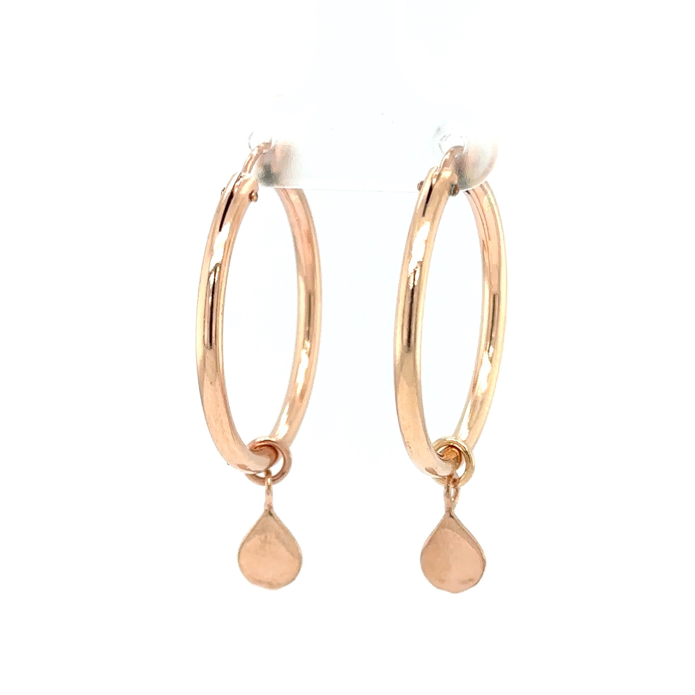 Raindrop® Charm Hoop Earrings