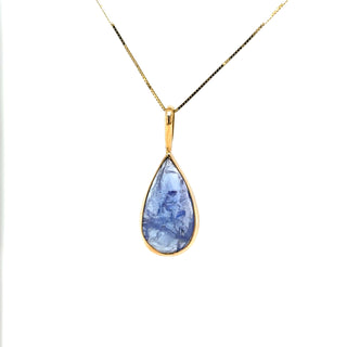 Tanzanite Raindrop® Pendant Necklace in 14k Solid Gold