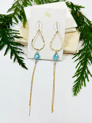 Stone Drop Earrings