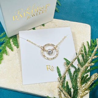 Xmas Pendant with Cubic Zirconia