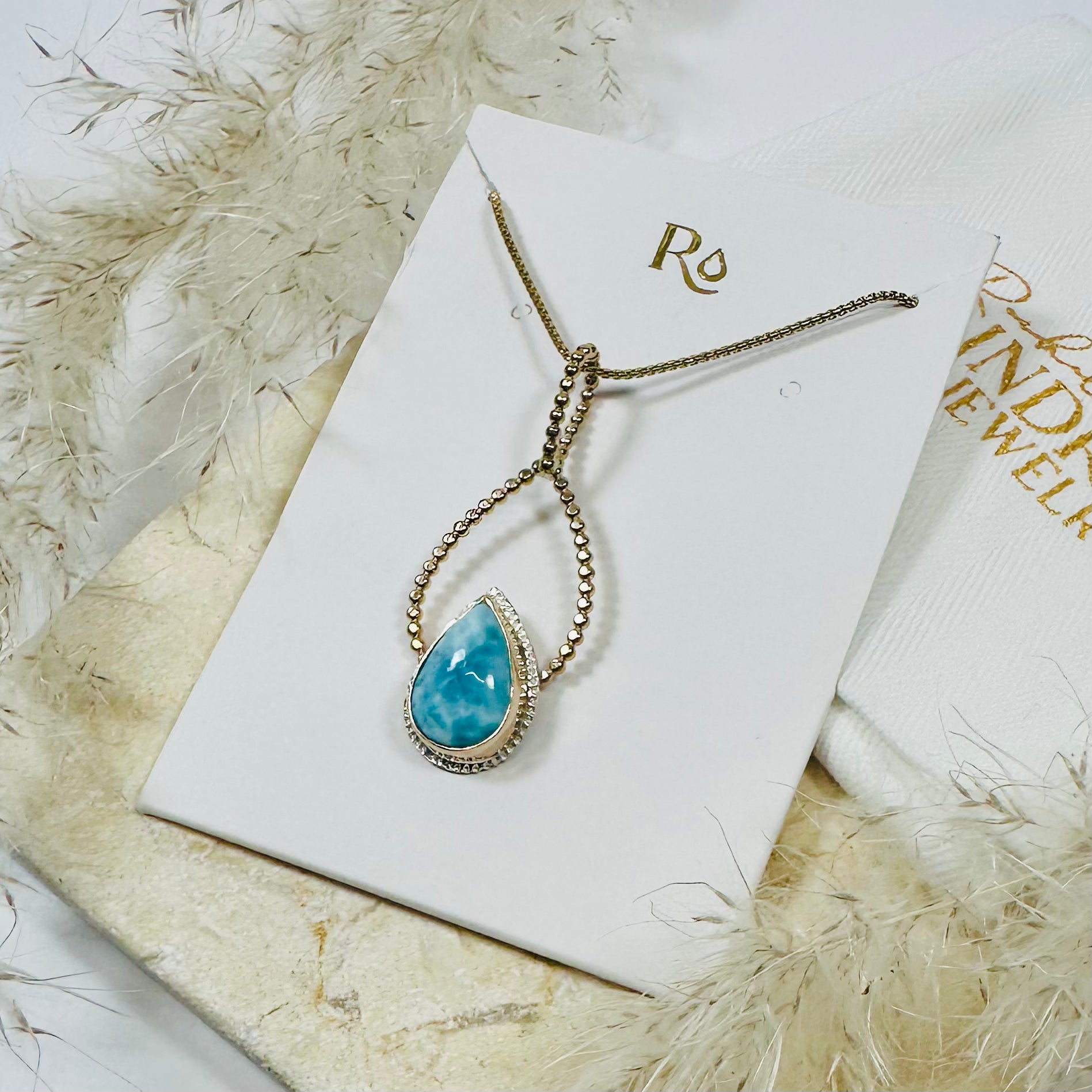 Laramar Beaded Raindrop Pendant