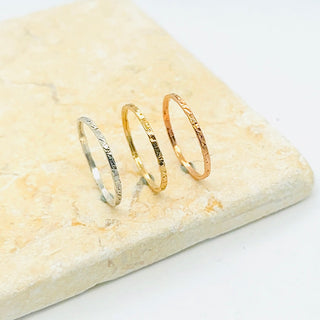 Stack Ring in 14k Solid Gold