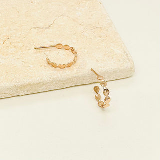 Mini Infinity Raindrop® Hoop Earrings in 14k Solid Rose Gold