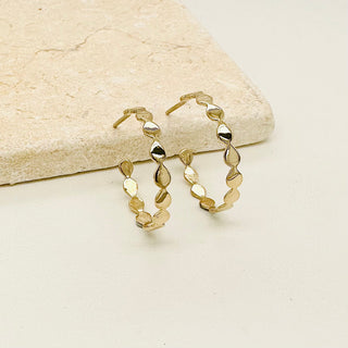 Infinity Raindrop® Hoop Earrings in 14k Solid Gold