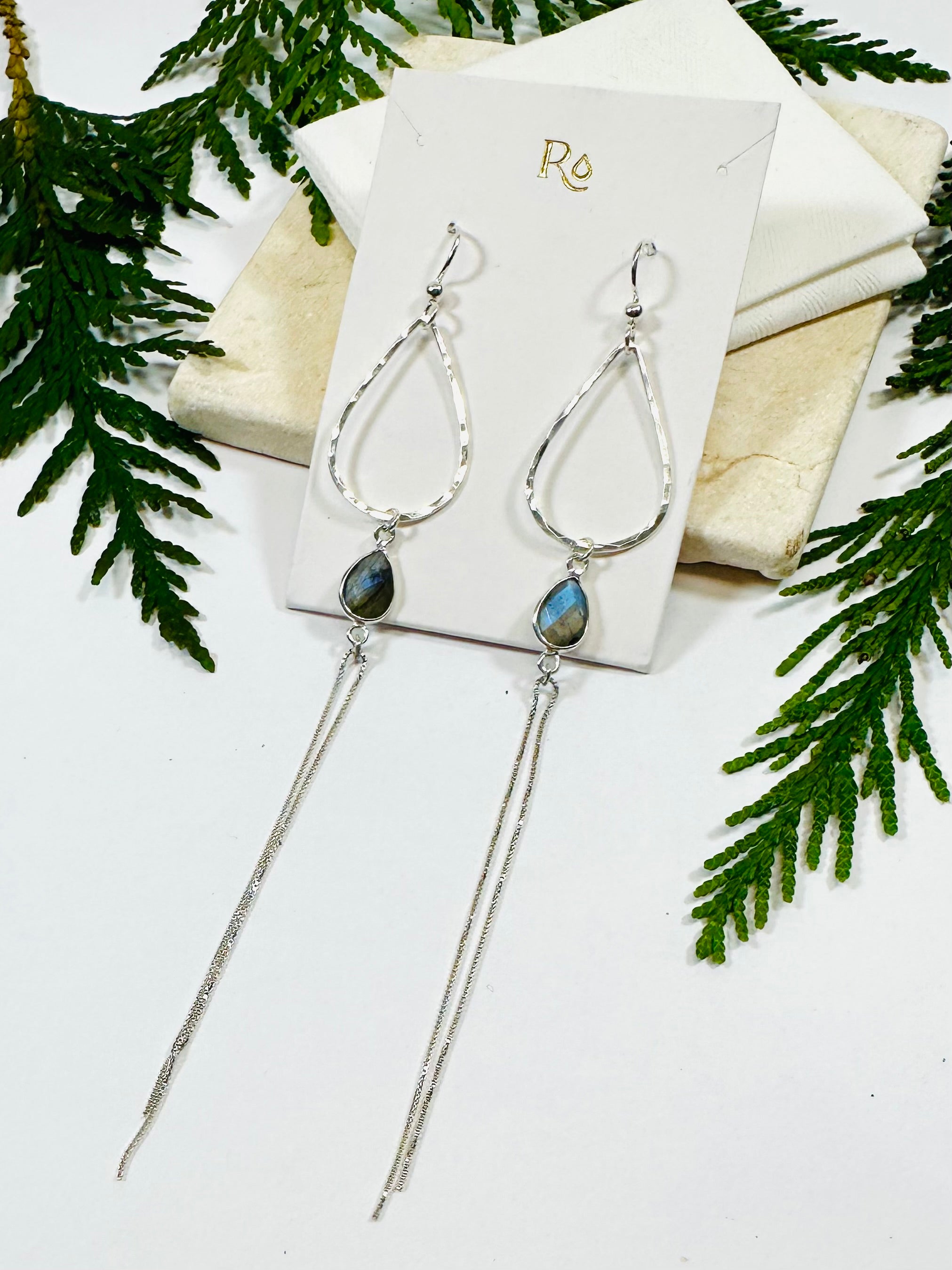 Stone Drop Earrings