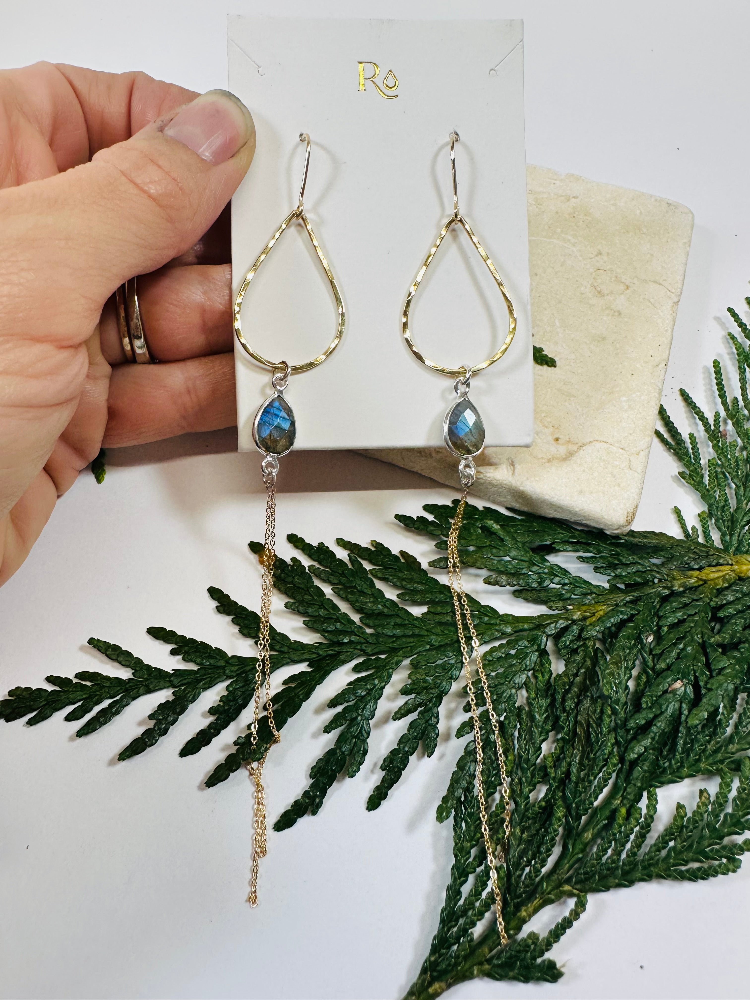 Stone Drop Earrings
