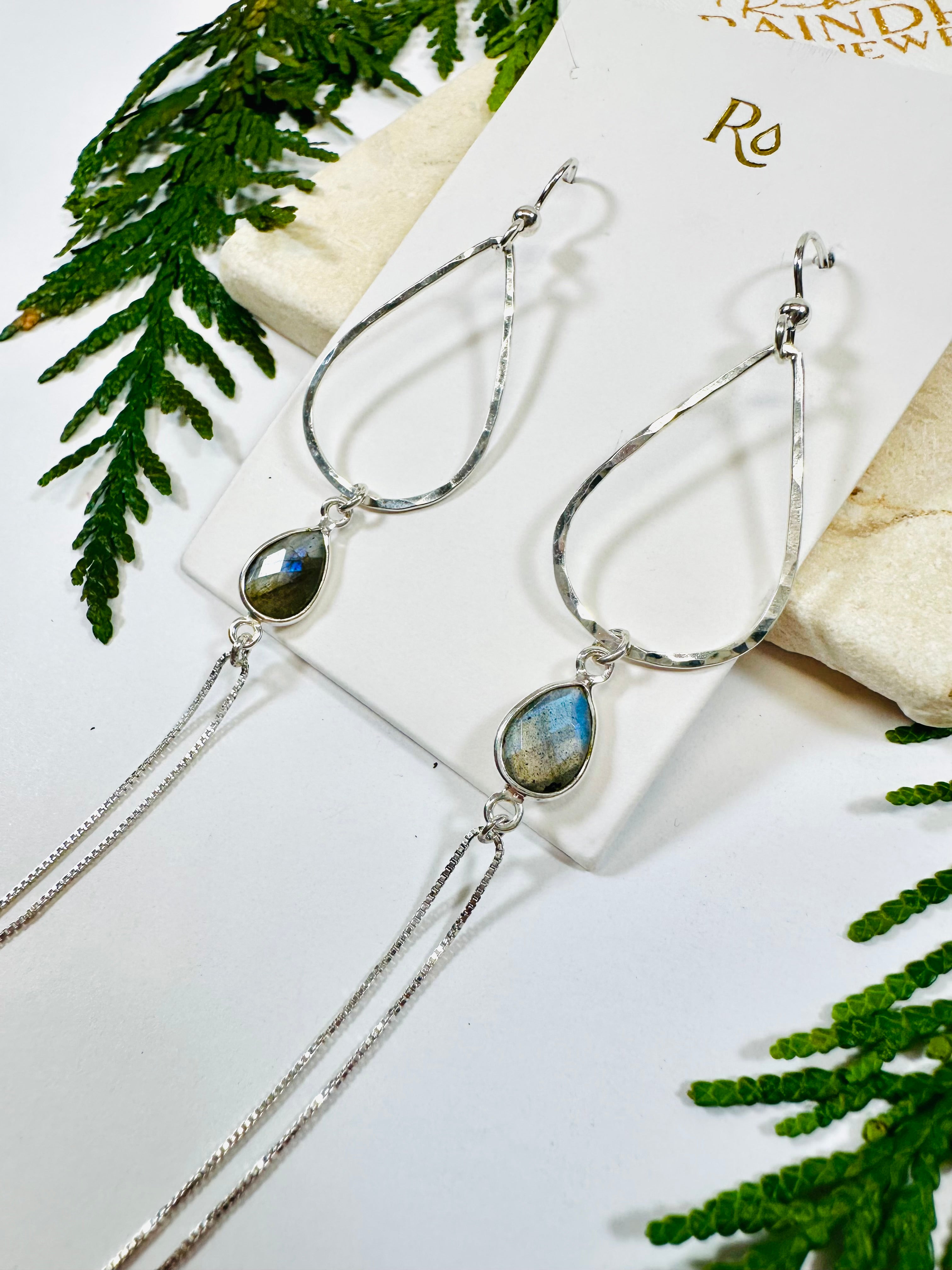 Stone Drop Earrings