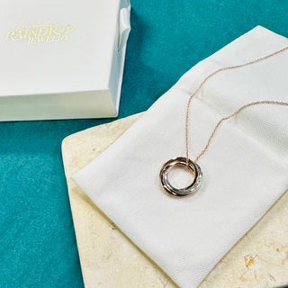 Triple Ring Pendant Necklace