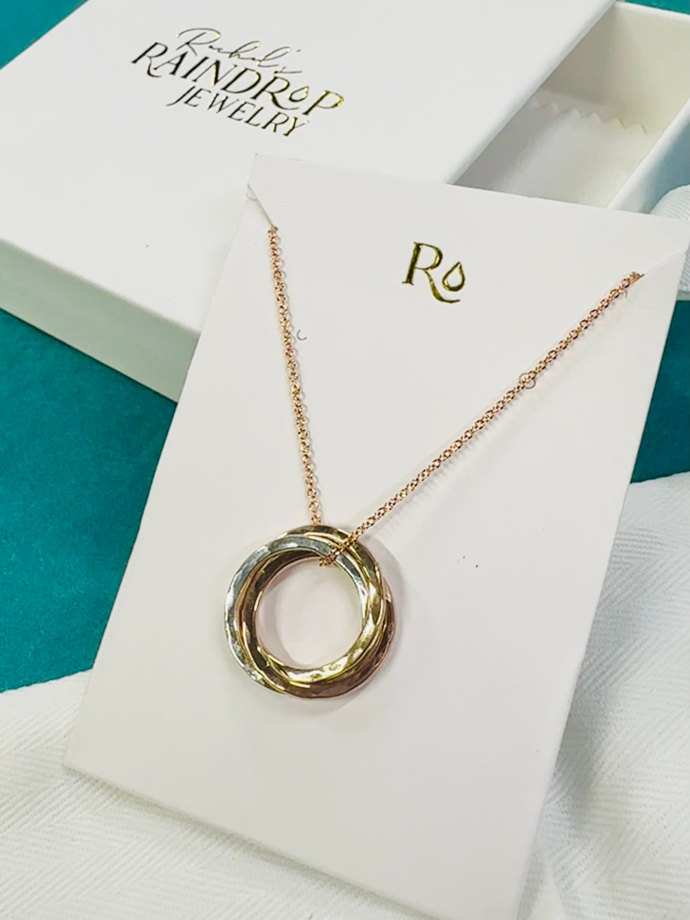 Triple Ring Pendant Necklace