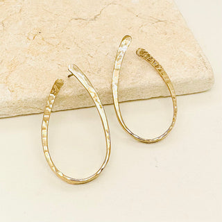 Oval Front & Back Earrings