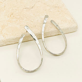 Oval Front & Back Earrings