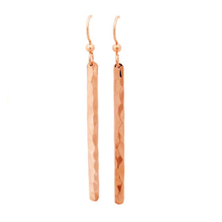 Bar Earrings in 14k Rose Gold Filled