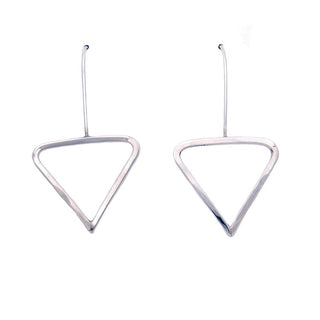Triangle Earrings in Sterling Silver