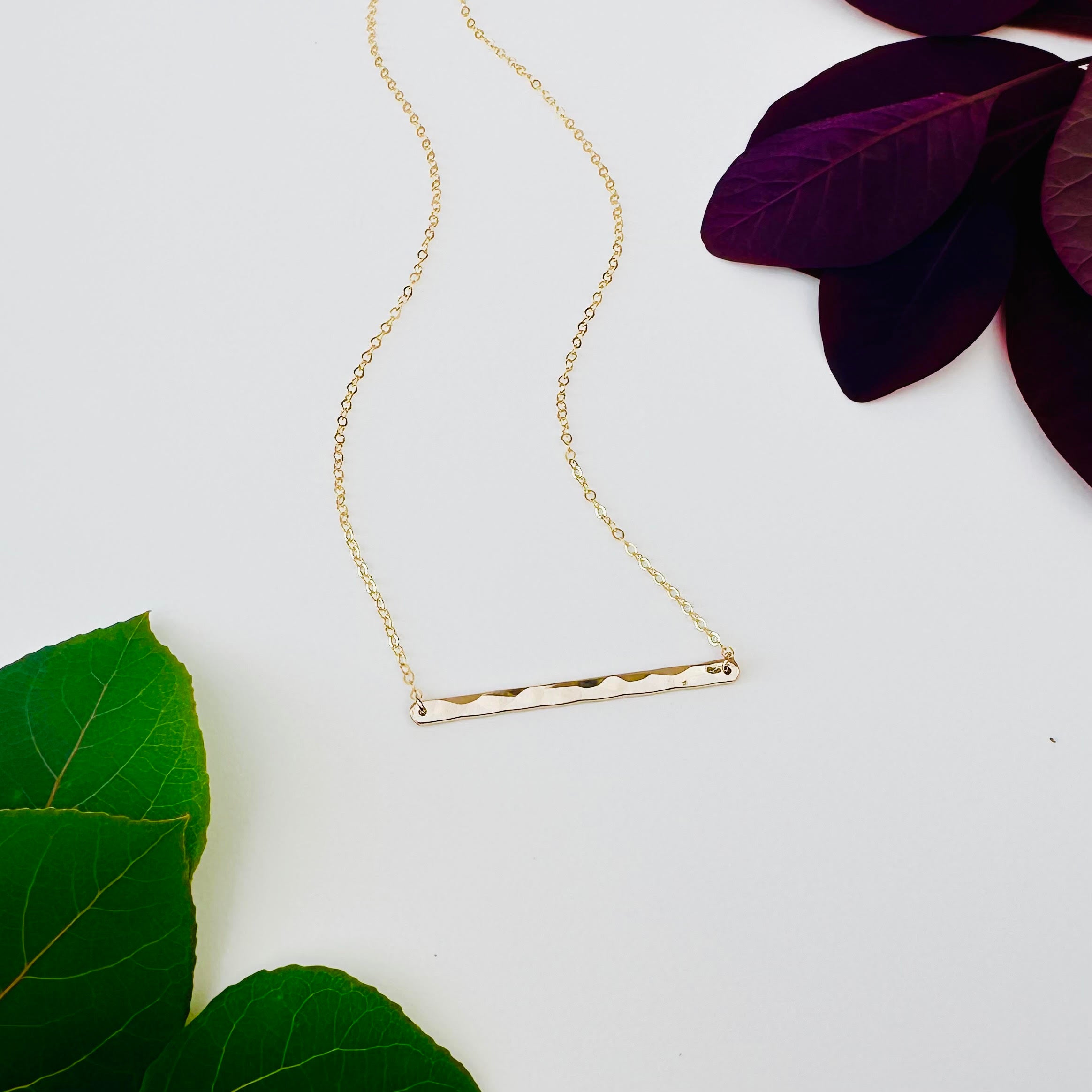 Bar Necklace in 14k Gold Filled