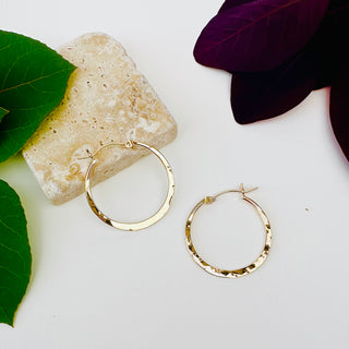 Flat Hoop Earrings