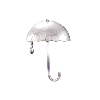 Umbrella Raindrop® Pin in Sterling Silver